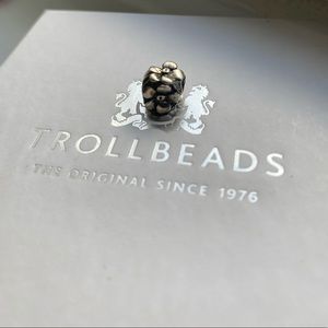 Trollbead Rose Bead, Silver